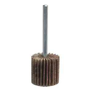 1-1/2 x 1 x 1/4 In. Metal Steel Shank Mini Flap Wheel 60 Grit R207 Aluminum Oxide
