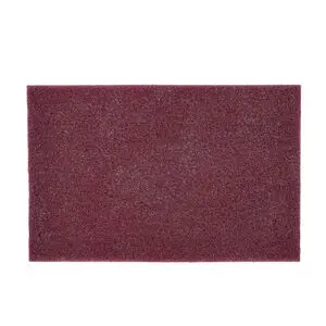 [108-7447] 6 x 9 In. Bear-Tex Maroon Non-Woven Hand Pad Aluminum Oxide - Very Fine Grit