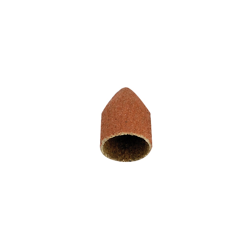 [104-1130] Abrasive Caps - Cone Top 3/8" x 5/8", 280 Grit (Pkg. of 50)