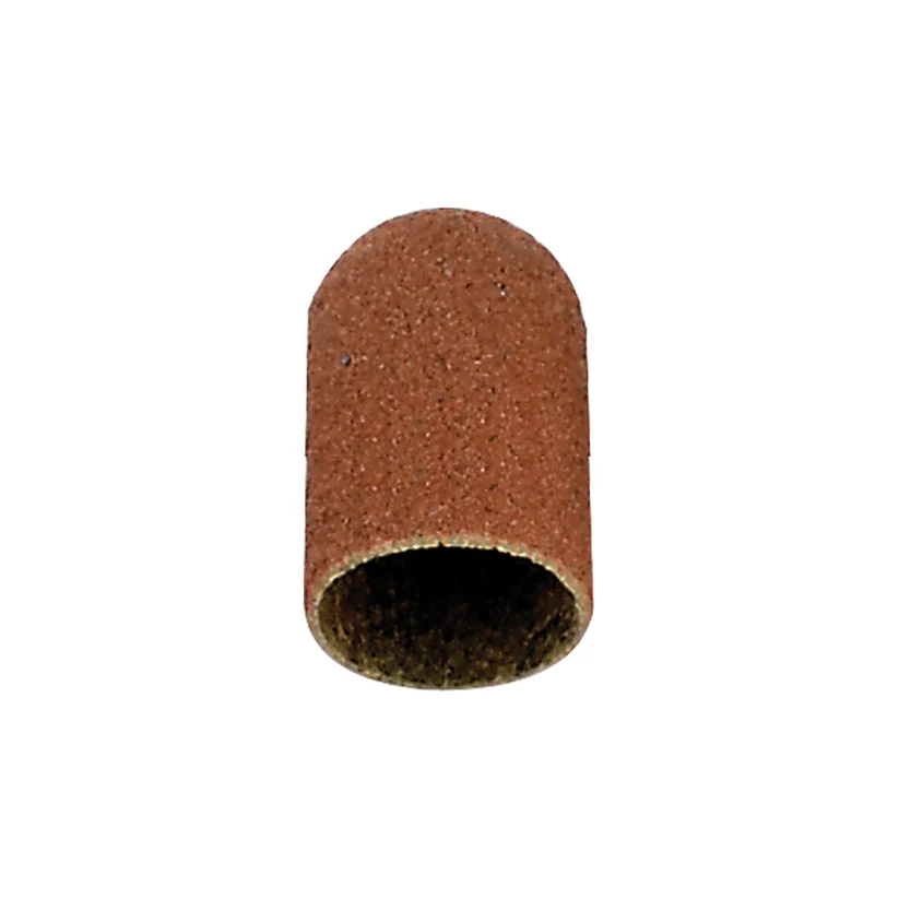 [104-1295] Abrasive Caps - Round Top 1/2" x 11/16", 150 Grit (Pkg. of 50)