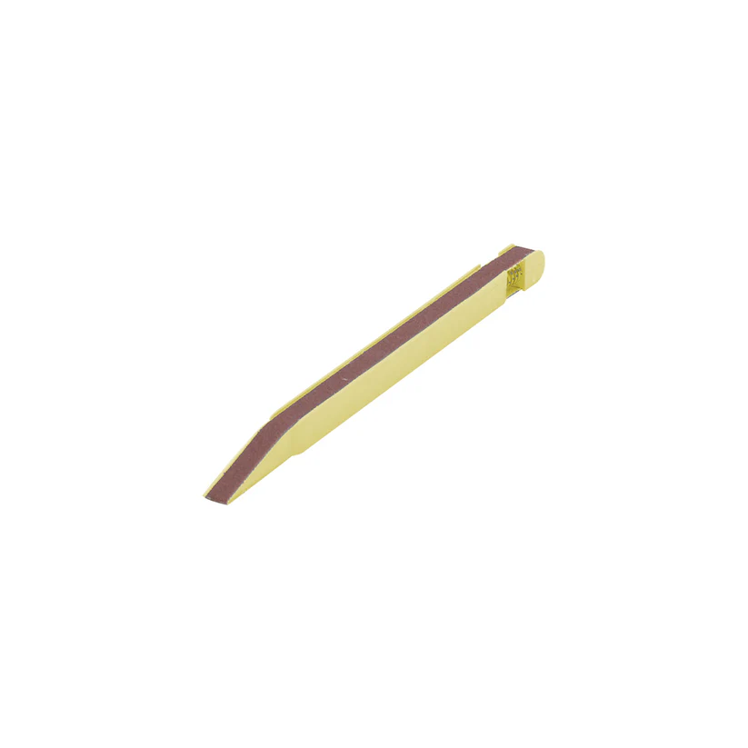 [107-3616] 1/4" Yellow Belt Stick with a 400 Grit Belt