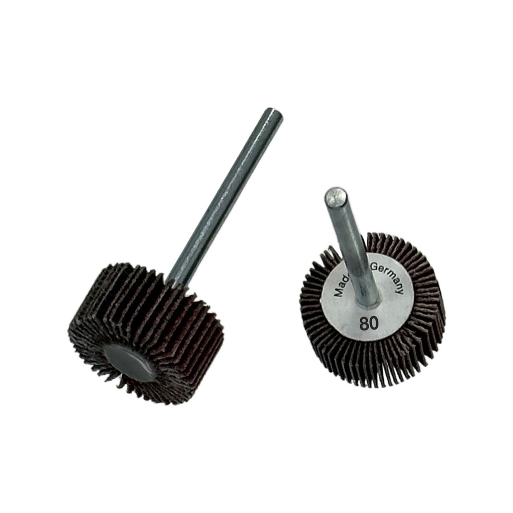 Flap Wheels, 1/8" Shank - 3/4" x 3/8", 80 Grit