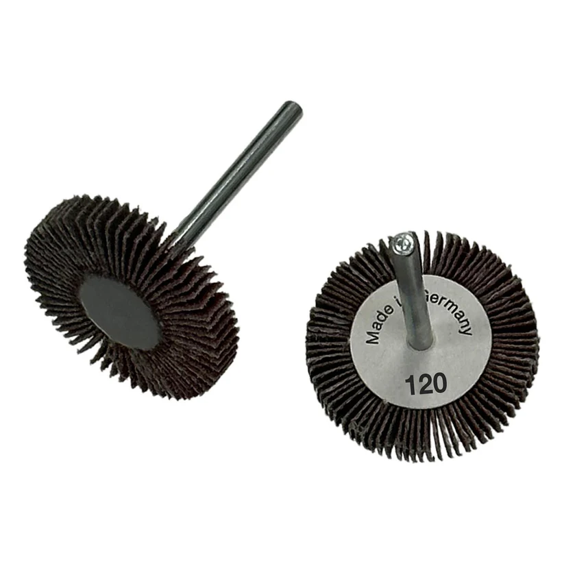 Flap Wheels, 1/8" Shank - 1-3/16" x 3/16", 120 Grit