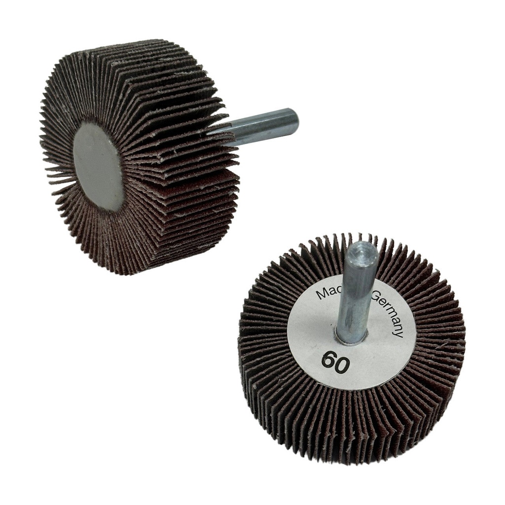 [107-6850] Flap Wheels, 1/4" Shank - 2" x 3/4", 60 Grit