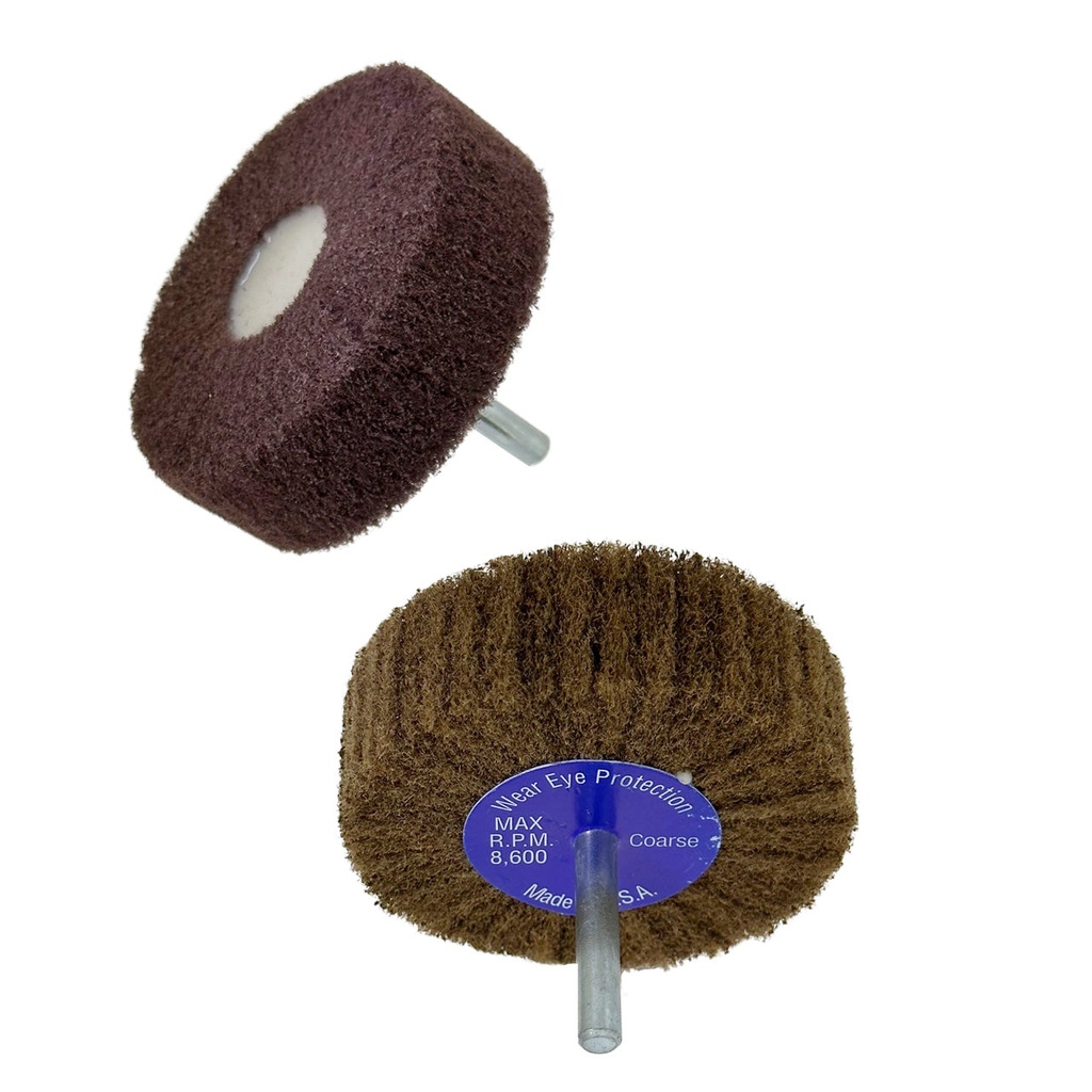 Fiber Flap Wheel 3"x1" Coarse 1/4" shank