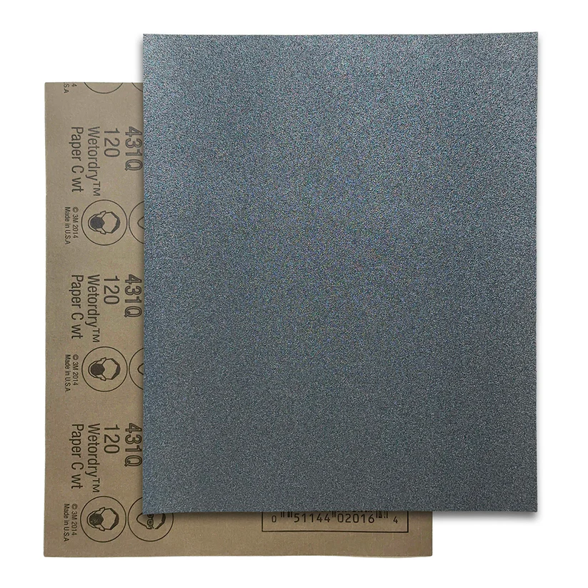 3M™ Wetordry™ Silicon Carbide Sandpaper - 120 Grit  (Pkg. of 5)