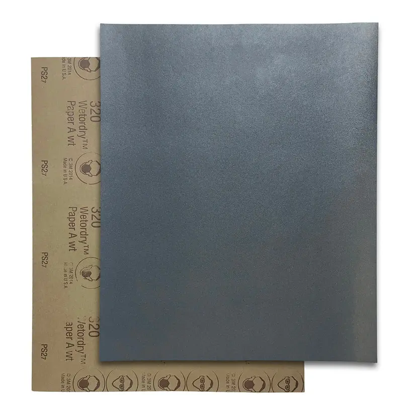 [109-8193] 3M™ Wetordry™ Silicon Carbide Sandpaper - 320 Grit  (Pkg. of 5)