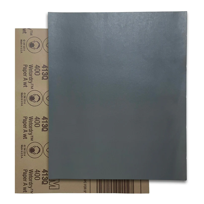 3M™ Wetordry™ Silicon Carbide Sandpaper - 400 Grit  (Pkg. of 5)