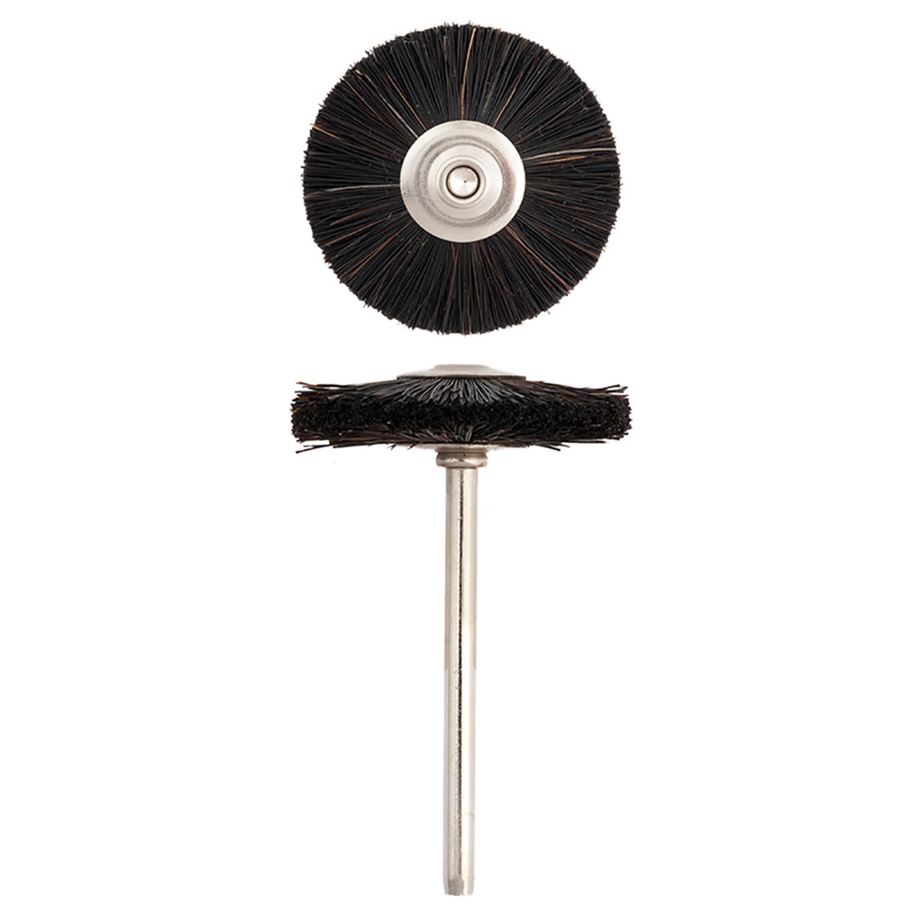 SUPRA® "MKM" Hard Double Thick Bristle 1-1/4" Trim Mounted Brushes 1/8" Shank (Pkg. of 12)