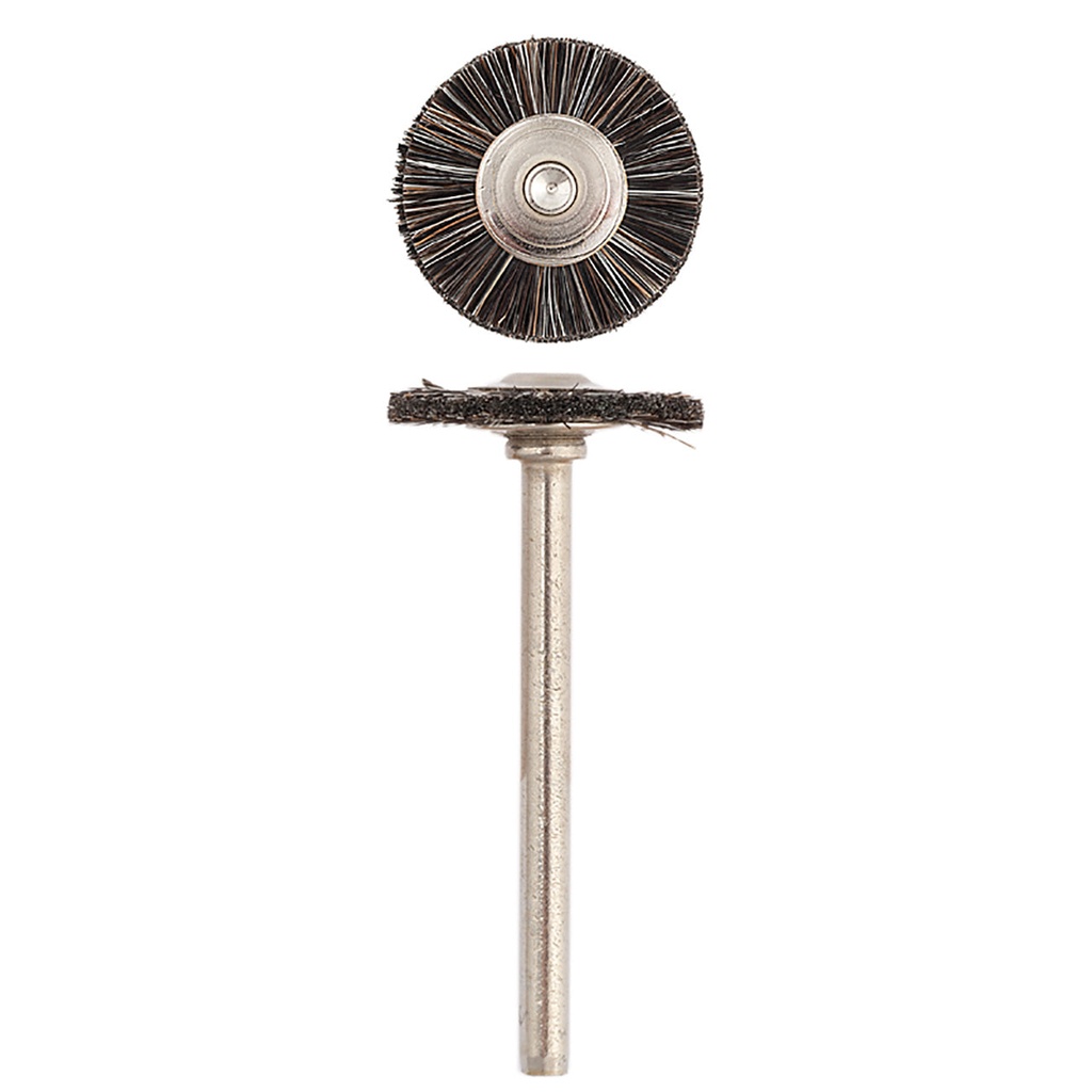 [112-7035] SUPRA® "MM" #703 Bristle Wheel Brushes 3mm Shank (Pkg. of 12)