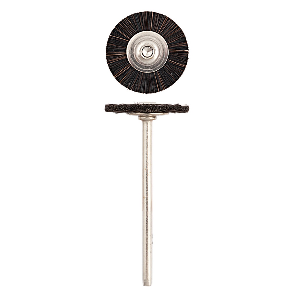 [112-7109] SUPRA® "MM" #711 Hard/Black Bristle Wheel Brushes (Pkg. of 12)