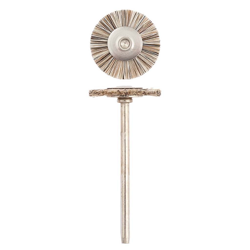[112-7110] SUPRA® "MM" #711 Hard/Gray Bristle Wheel Brushes (Pkg. of 12)