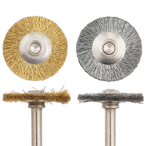 [112-7230] SUPRA® "MM" #723 Brass 0.003" Wheel Brushes (Pkg. of 12)