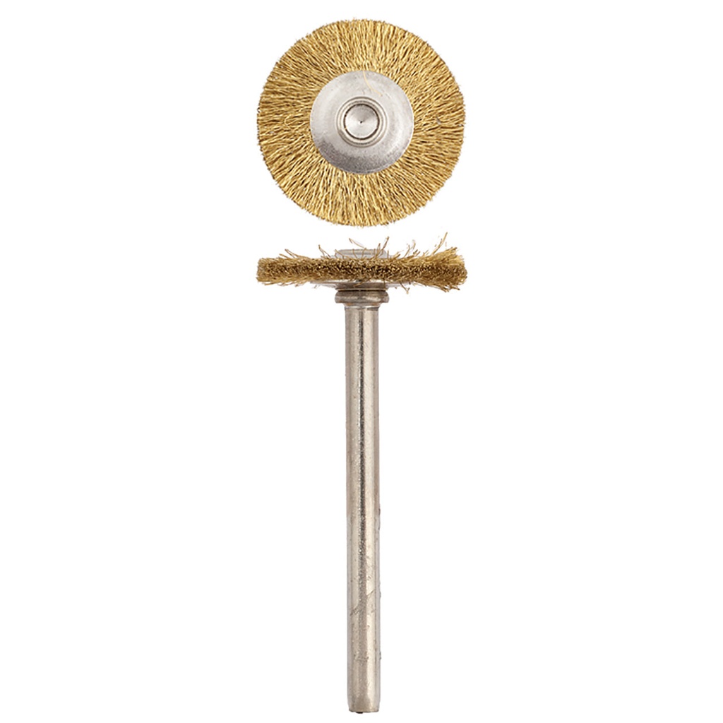 [112-7245] SUPRA® "MM" #724 Brass 0.005" Wheel Brushes (Pkg. of 12)