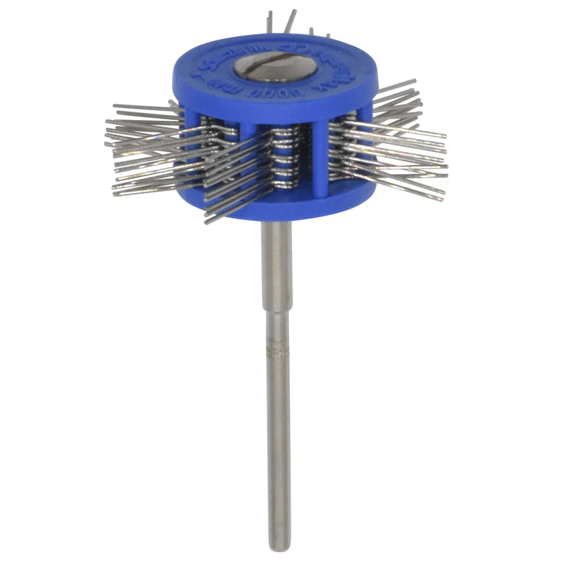 Mounted Texturing Wheel - 40x12mm, Med-Fine (Blue)