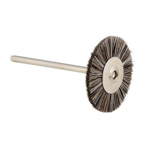 Mounted Brushes 1" - Medium 3/32" Shank (Pkg. of 12) Single Row