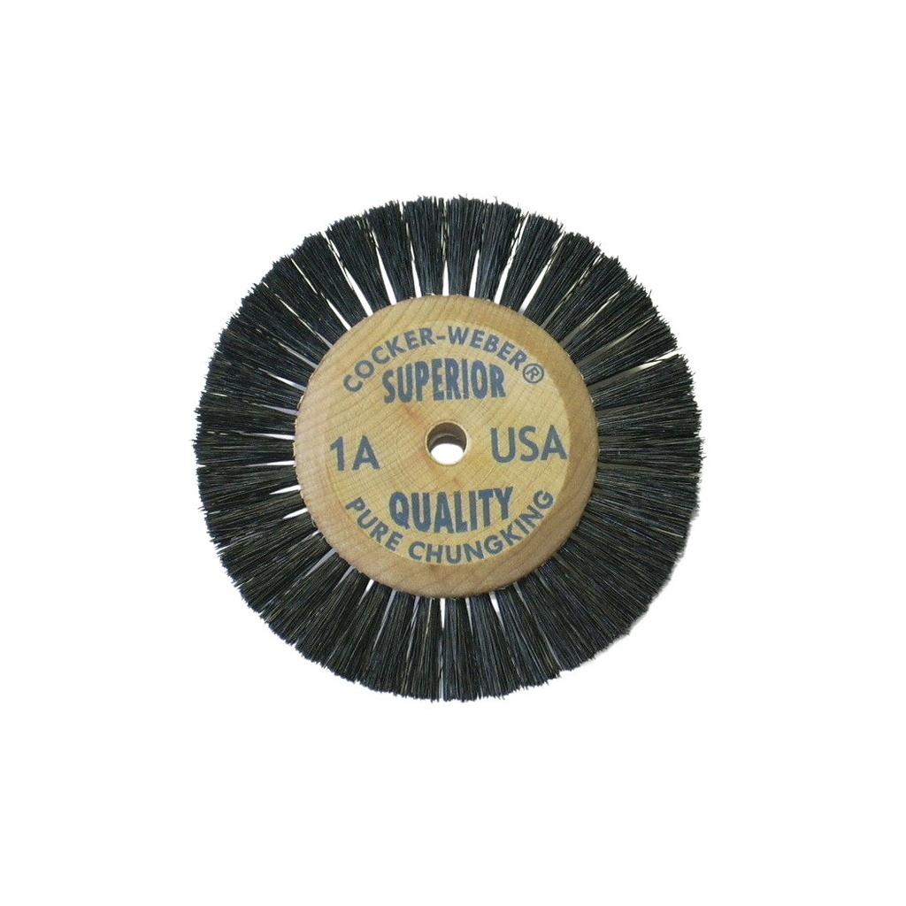 [115-1710] Cocker-Weber #1A Superior Wood Hub Wheel Brush - #71