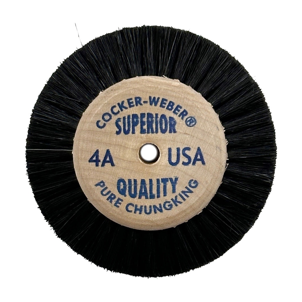 [115-1751] Cocker-Weber #4A Superior Wood Hub Wheel Brush
