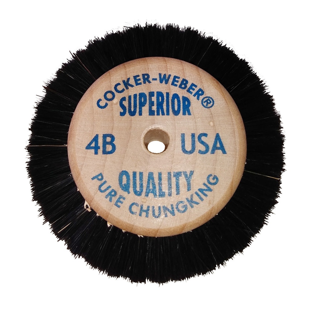 [115-1752] Cocker-Weber #4B SC Superior Wood Hub Wheel Brush