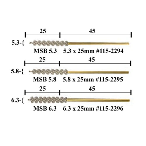 [115-2294] Micro Spiral Brushes - 5.3 x 25mm