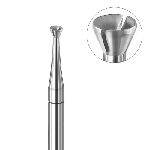 Busch® Fig. 411CT - 1.30mm Fast-Cut Twincut Cup Burs (Pkg. of 6)