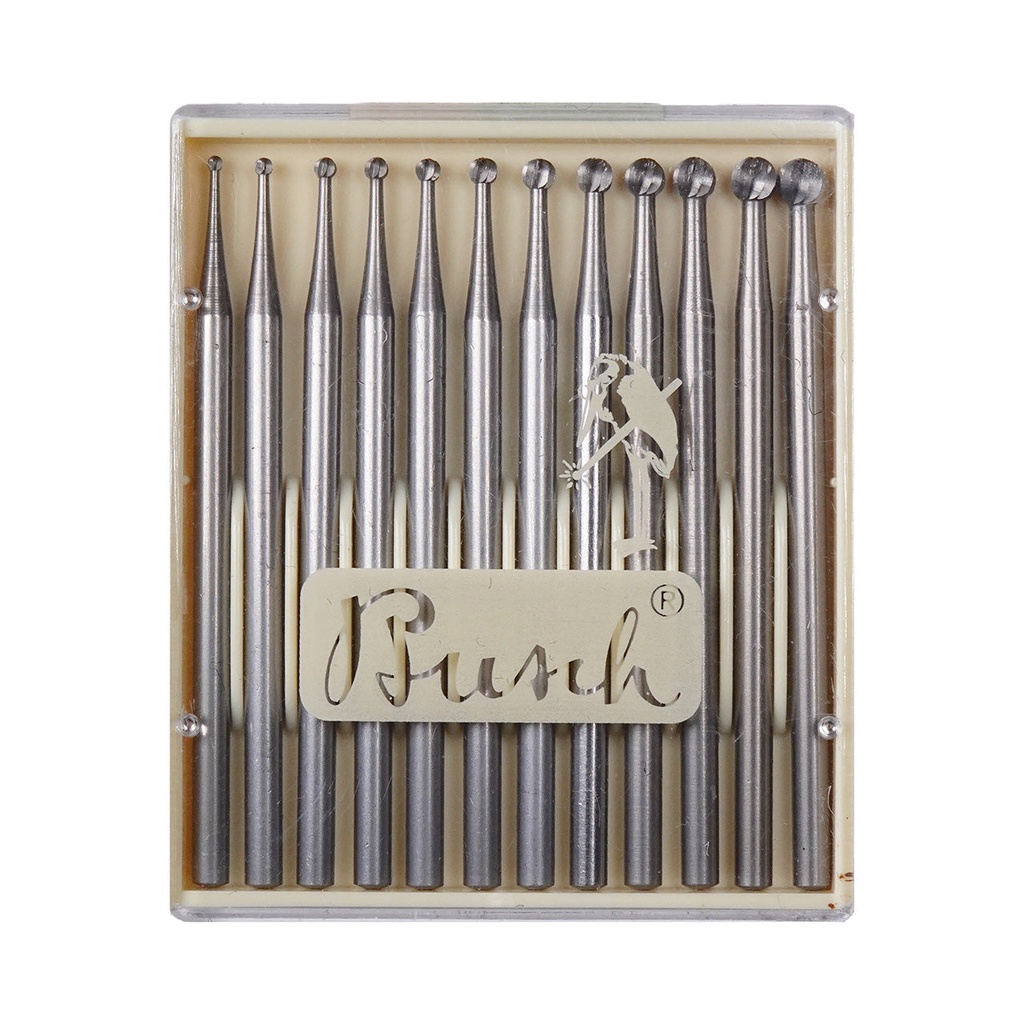 Busch® Fig.1 010-031 Set of 12 Round Burs