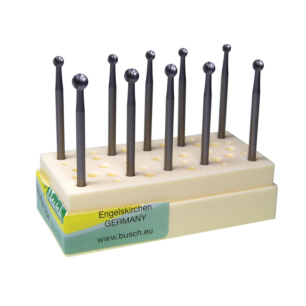 Busch®  Fig.1  027-042 Set of 10 Round Burs
