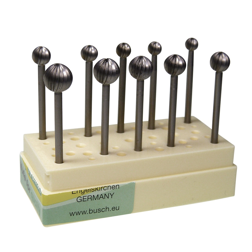 Busch®  Fig.1  045-085 Set of 10 Round Burs