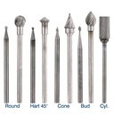 Jewelers Carbide Burs, 3/32" Shank - Bearing 25 (5.90mm)