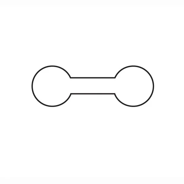 Shark Skin Tags White-Round (Pkg of 1000)