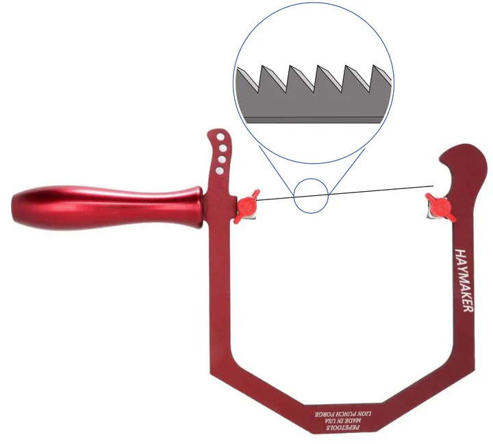 [812-1395] Haymaker Saw by Lion Punch Forge (Red)