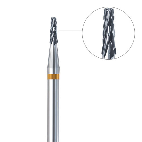 [125-5480] Busch® Fig. 38AU - 1.00mm Cone Carbide Burs (Pkg. of 2)