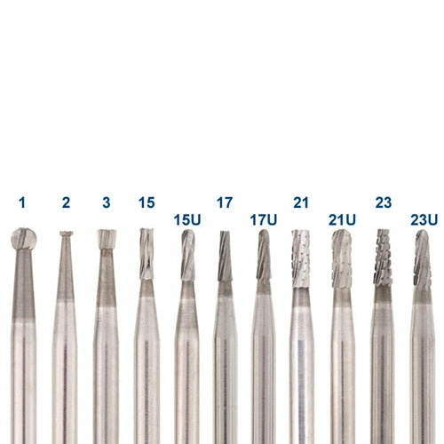 Busch® Super Carbide Burs, 3/32" Shank - Round Fig. 1, 1.40mm