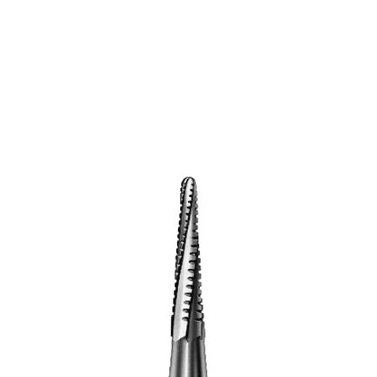 Komet Burs - Carbide Tapered Round Slim Cross Cut, Fig. H33FRS - 1.00mm (Pkg. of 5)