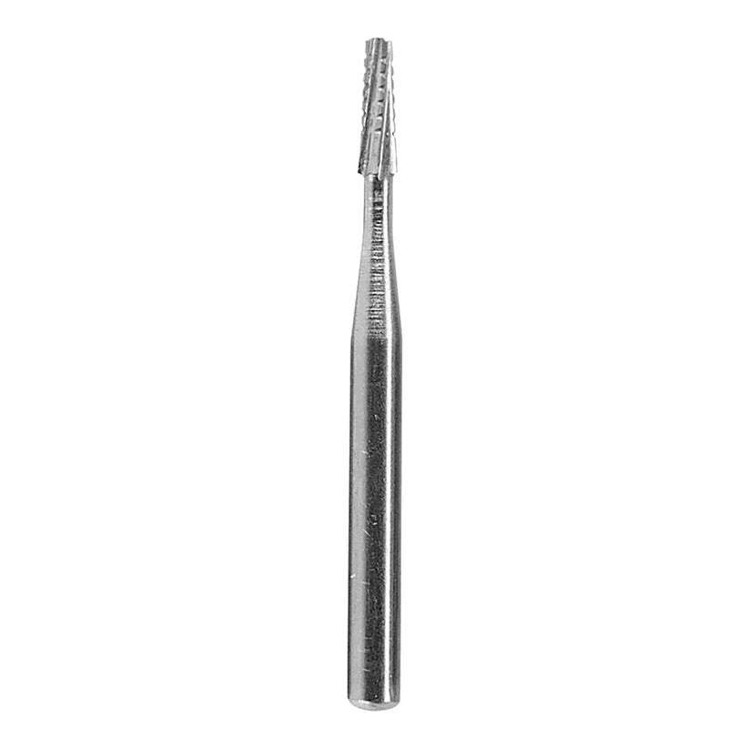 [128-9785] Cone Square Cross Cut 0.46mm Carbide Friction Grip Bur 1/16" Shank