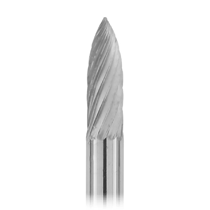 1-1/2" Solid Carbide Burs - 1/8" Shank, 1/8" x 3/8" Plain Cut