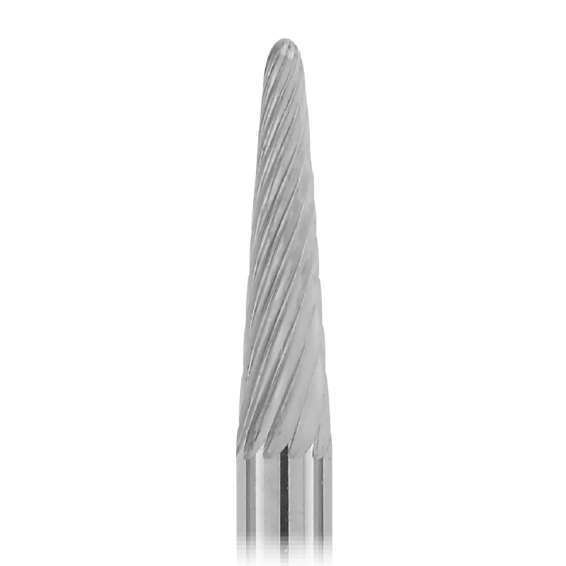 [129-1180] 1-1/2" Solid Carbide Burs - 1/8" Shank, 1/8" x 1/2" Plain Cut Cone