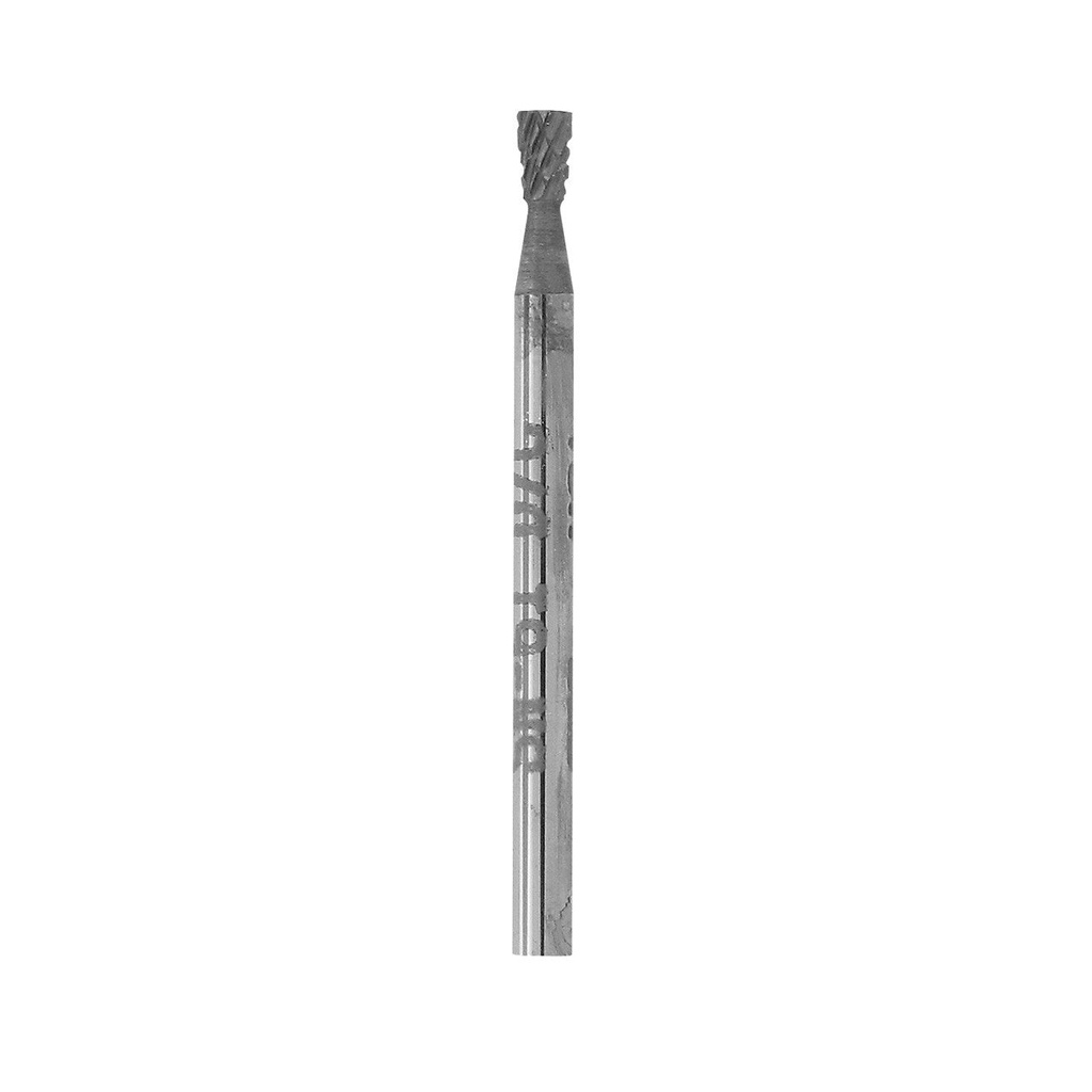 1-1/4" Solid Carbide Burs - 3/32" Shank, 3/32" x 1/8" Double Cut, Inverted Cone