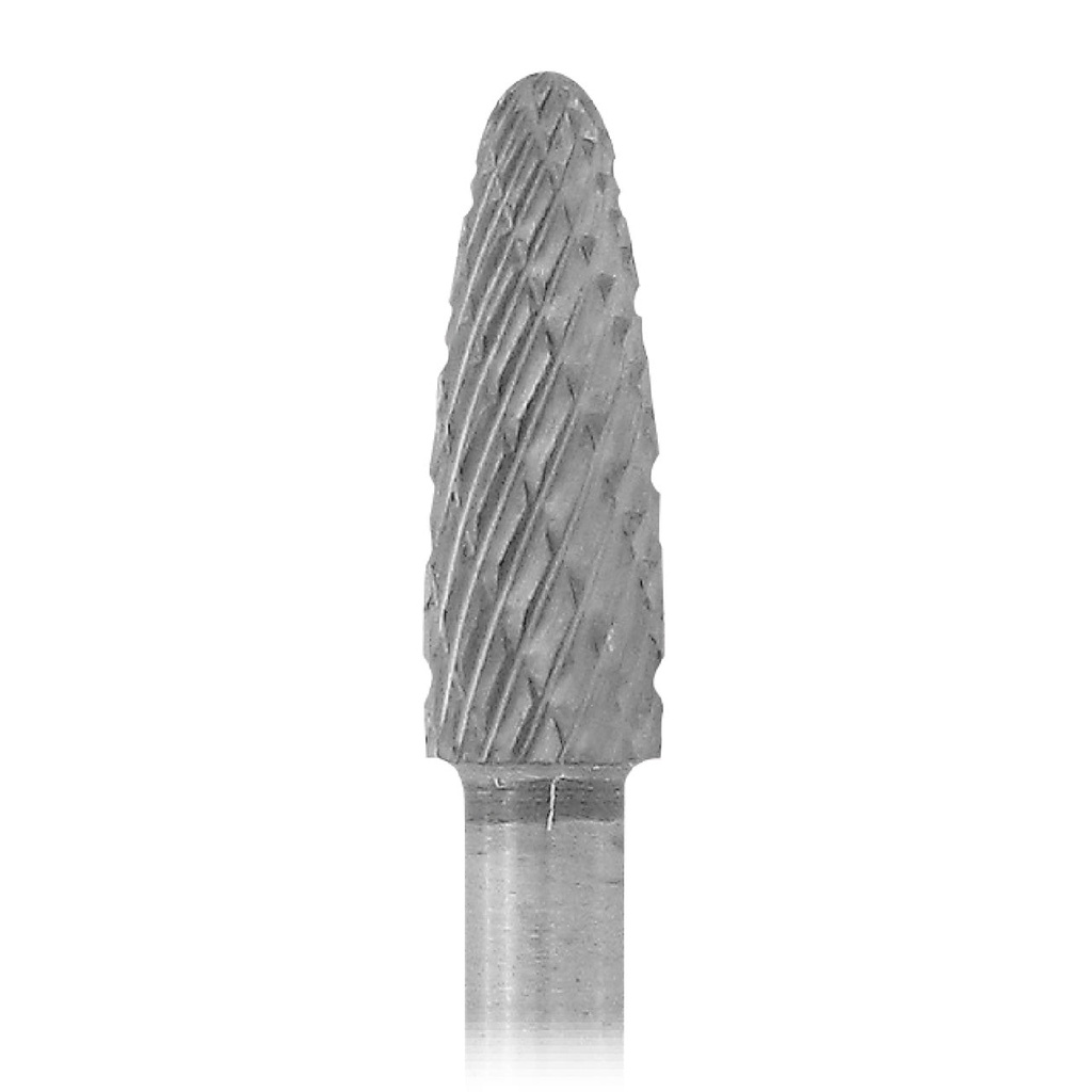 1-1/2" Solid Carbide Burs - 1/8" Shank, 3/16" x 1/2", Double Cut, Bullet