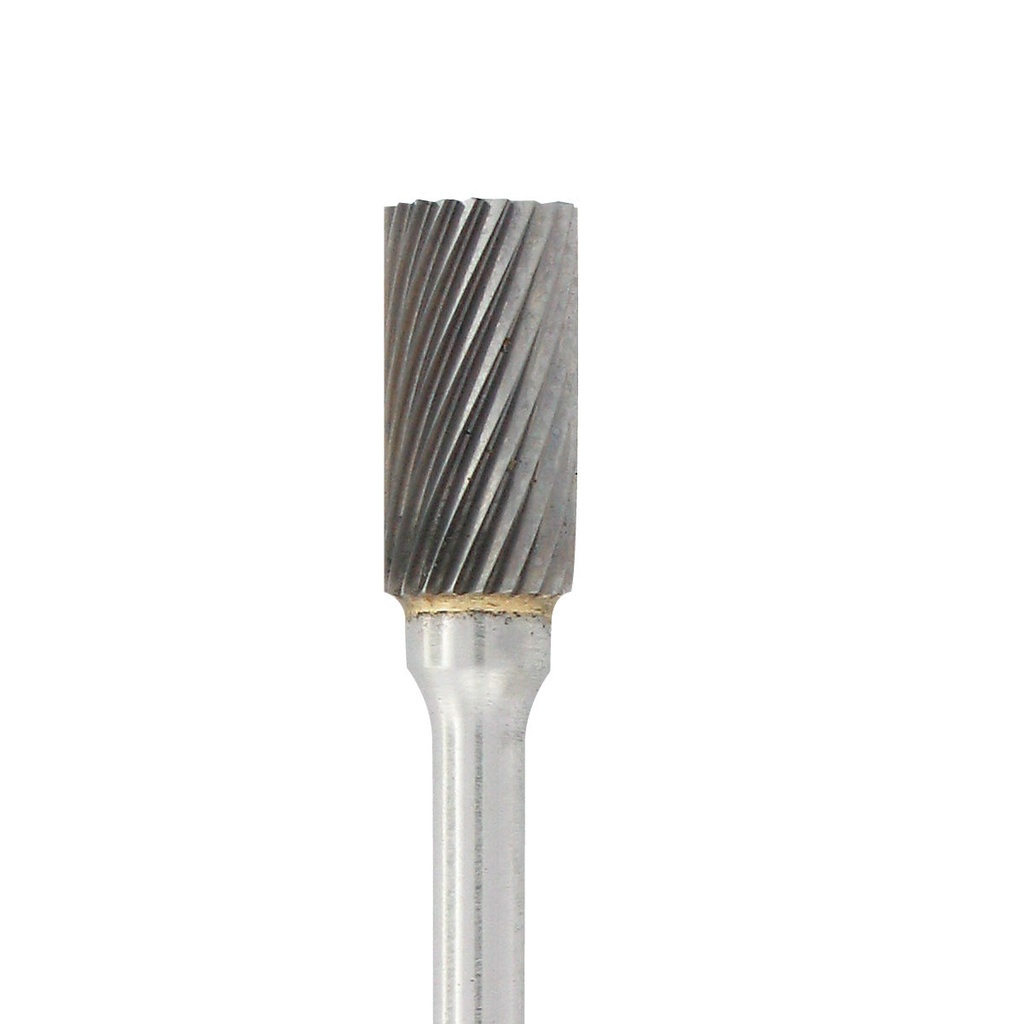 [129-1761] Carbide Head Burs - 1/8" Shank, 1/4" x 1/2" Plain Cut, Cylinder
