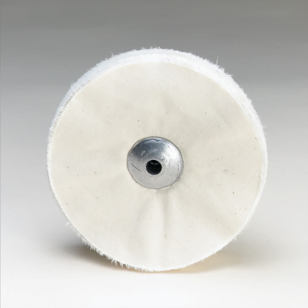 Loose White Muslin Buff - Lead Center, 6" x 63 Ply