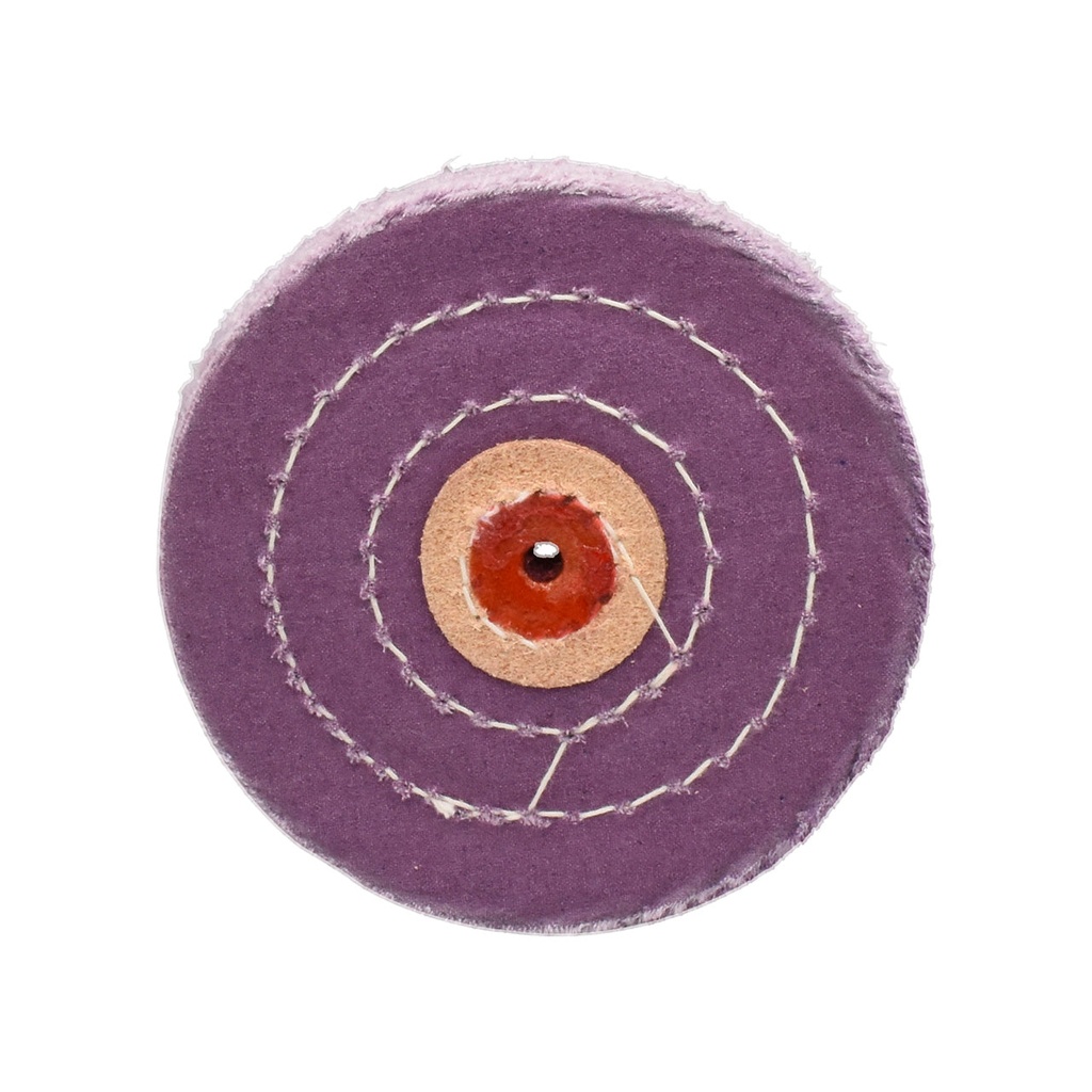Plum 5" x 45 Ply Stitched Muslin Buff