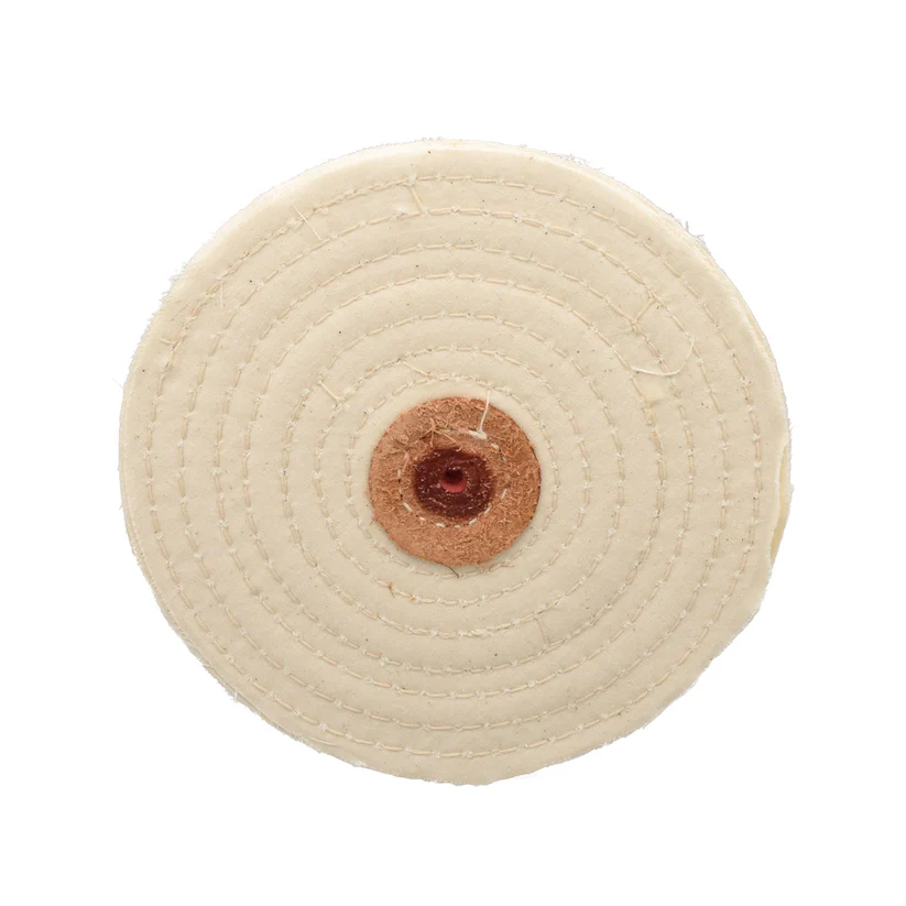 Razor-Edge 5" White Muslin Buff