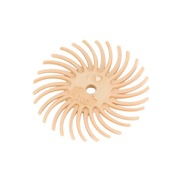 3M™ Radial Bristle Discs - 3/4" Peach, 6 Micron (Pkg. of 12)