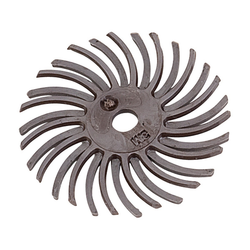 3M™ Radial Bristle Discs - 1" Red 220 Grit (Pkg. of 12)