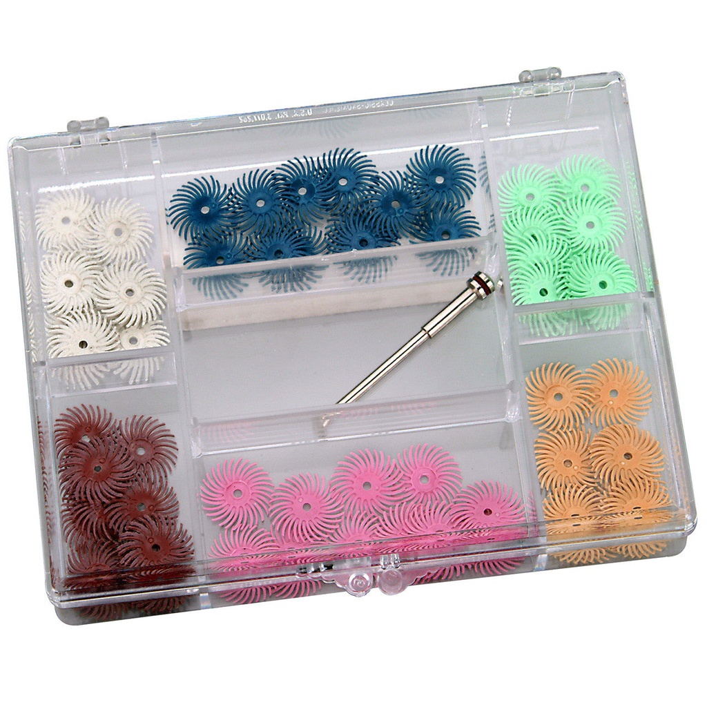 [145-1670] 3M™ Radial Bristle Disc Sets - Small Disc Set (45 Pieces)