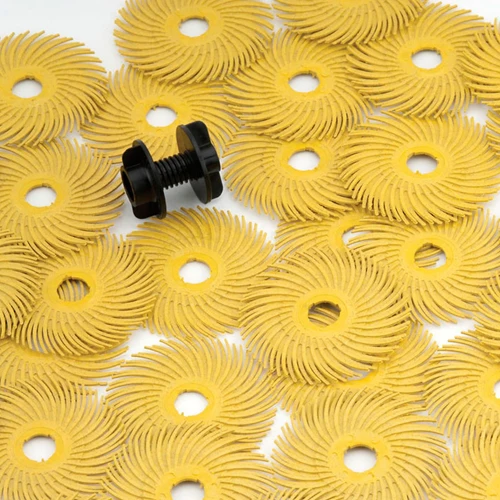 3M™ Radial Bristle Discs 2" (Pkg. of 40) - Yellow (80 grit)