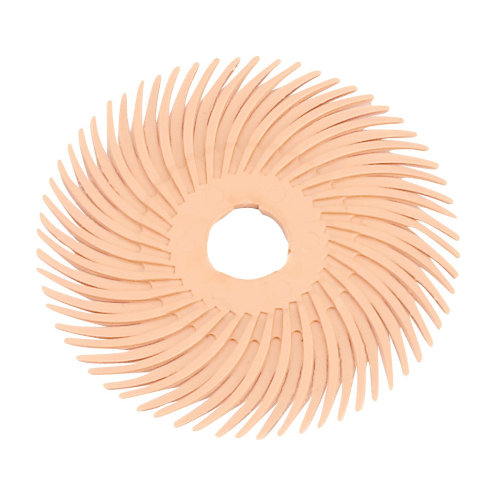 3M™ Radial Bristle Discs 2" (Pkg. of 40) - Peach (6 Micron)