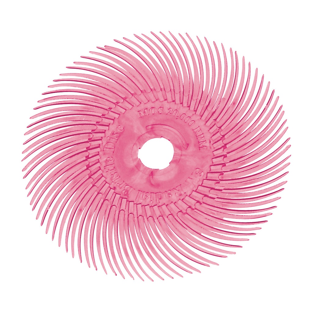 3M™ Radial Bristle Discs 3" (Pkg. of 10) - 3" Pink (Pumice)