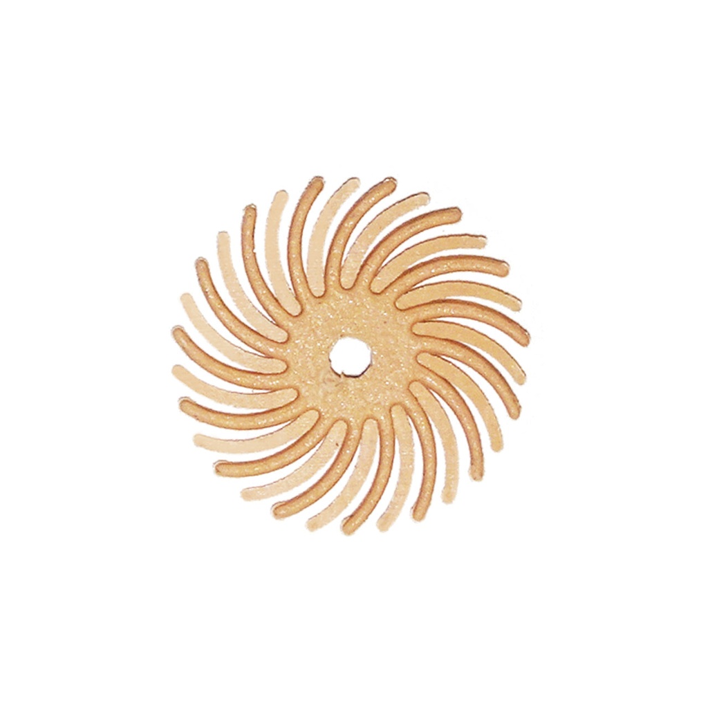 Dedeco® SUNBURST® Radial Discs - 5/8", 6 Micron Peach (Pkg. of 12)